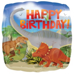 Dinosaur Prehistoric Party Happy Birthday Balloon